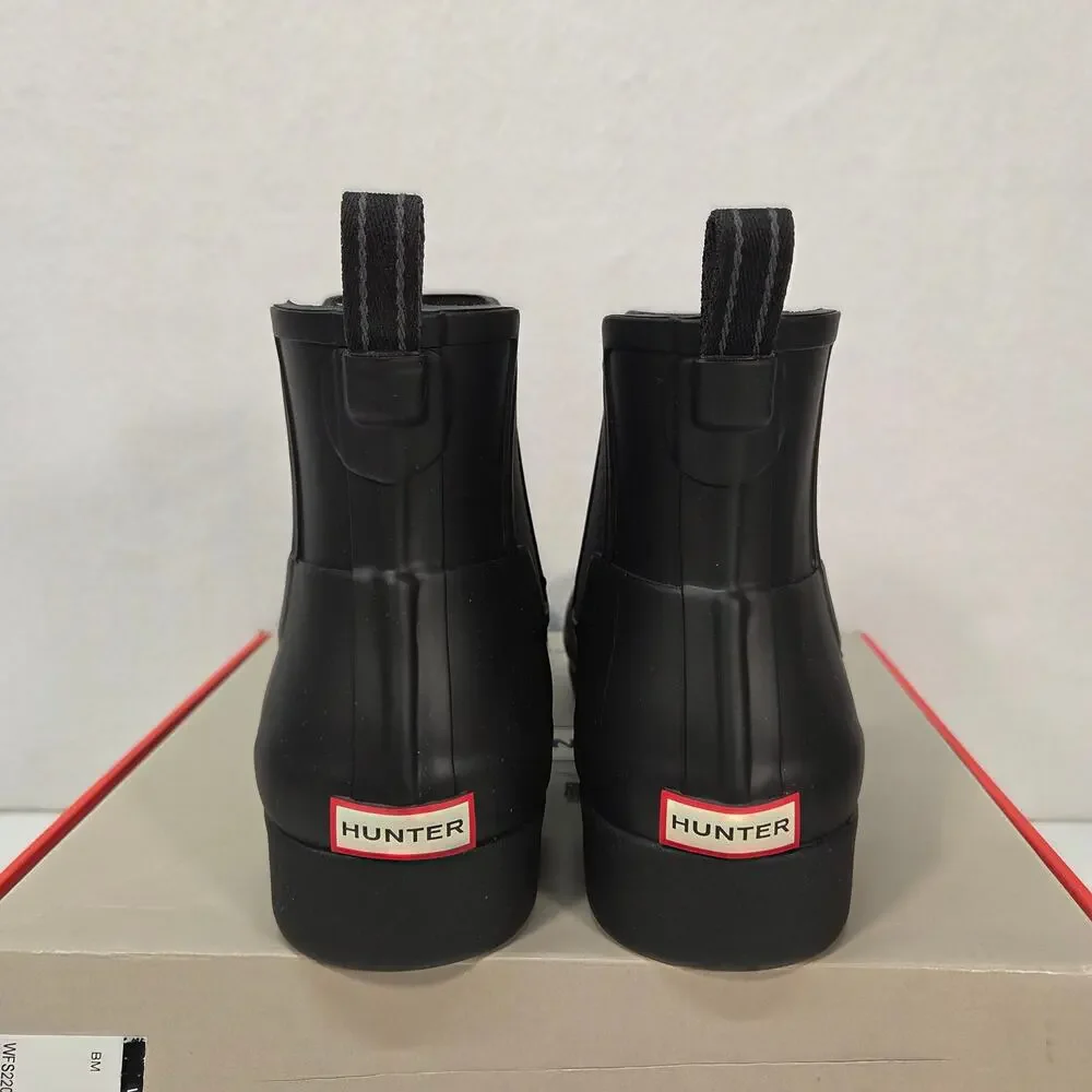 Hunter Commando Waterproof Chelsea Boots Pull On Black Womens Size US 10 EU 42 - Picture 3 of 13